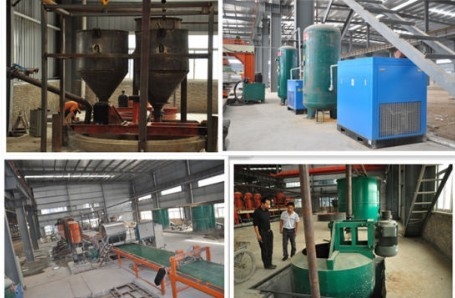 섬유 시멘트판 200 kw 마고 벽판지 성형기